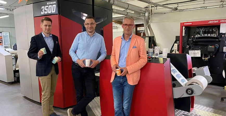 Xeikon Digital Technology enables Labo Print to add Paper Cup Manufacturing Thumb